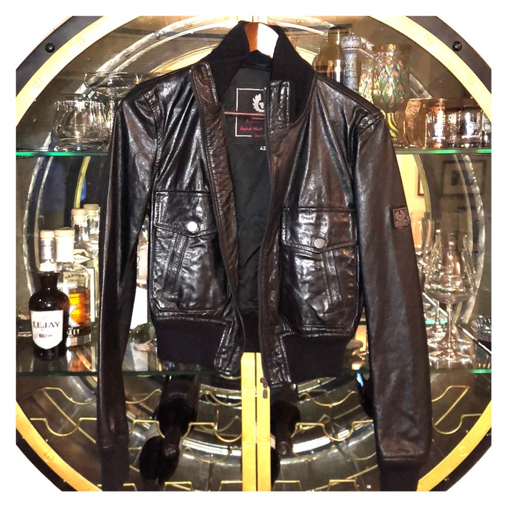 Belstaff bomber leather jacket